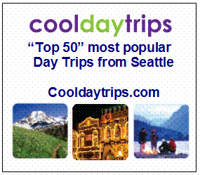 Cool Day Trips provides a summary of the Top 50 best Day Trips from Seattle.  Happy Travels!