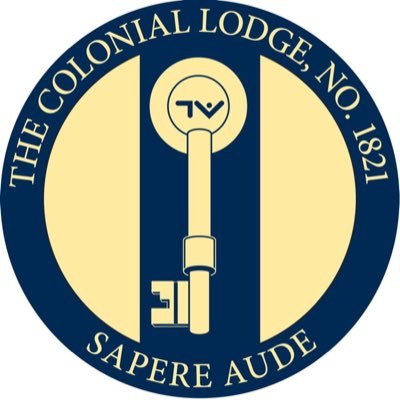 The Colonial Lodge, No. 1821, a Masonic lodge for those with an affinity/affiliation with The George Washington University. Sapere Aude