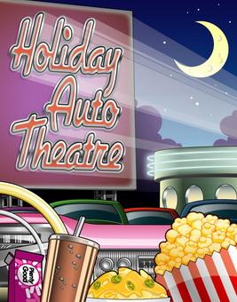 The Holiday Auto Theatre is a drive-in that opened in 1948 as the Hamilton Outdoor Theatre. The name was changed in 1951 to Holiday Auto Theatre.