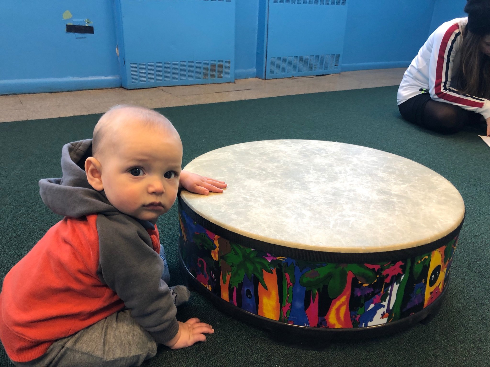 This is a picture of Baby Rogz at music class.