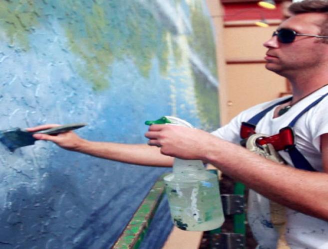 Internationally renowned artist, Adam Wolken has built a reputation delivering larger-than-life murals with the highest level of professionalism.