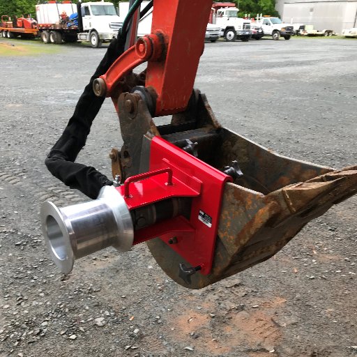 Willy Winch mechanical spool attaches to your excavator bucket and is used for fiber optic cable pulling. An underground cable pulling tool. #Cablepulling