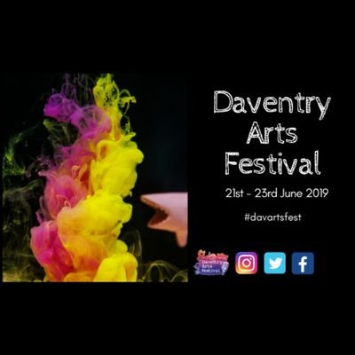 Daventry Arts Festival is an annual event that celebrates Daventry's creativity run by @daventry_TC. The event will run from 21st - 23rd June 2019 #davartsfest