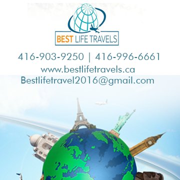 Over the years Best Life Tour & Travel Inc is known for excellence and in keeping with its creed of providing the best travel services in town.