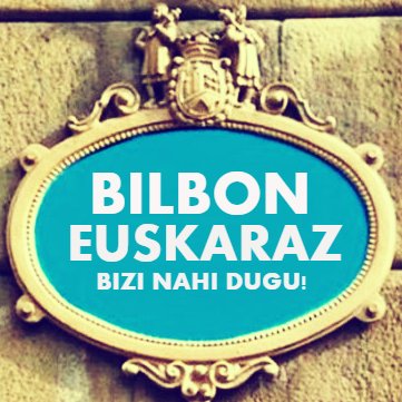 Bilboko euskaltzaleon sarea bilbo.euskaraz@gmail.com
#365eguneuskaraz 
#bilboeuskalduna