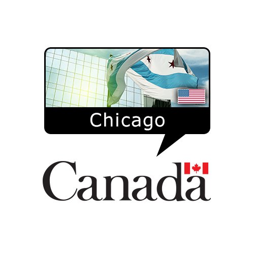 Consulate General of Canada in Chicago, representing Canada in Illinois, Missouri, Wisconsin, northwest Indiana and Kansas City, Kansas Français: @CGCanChicago