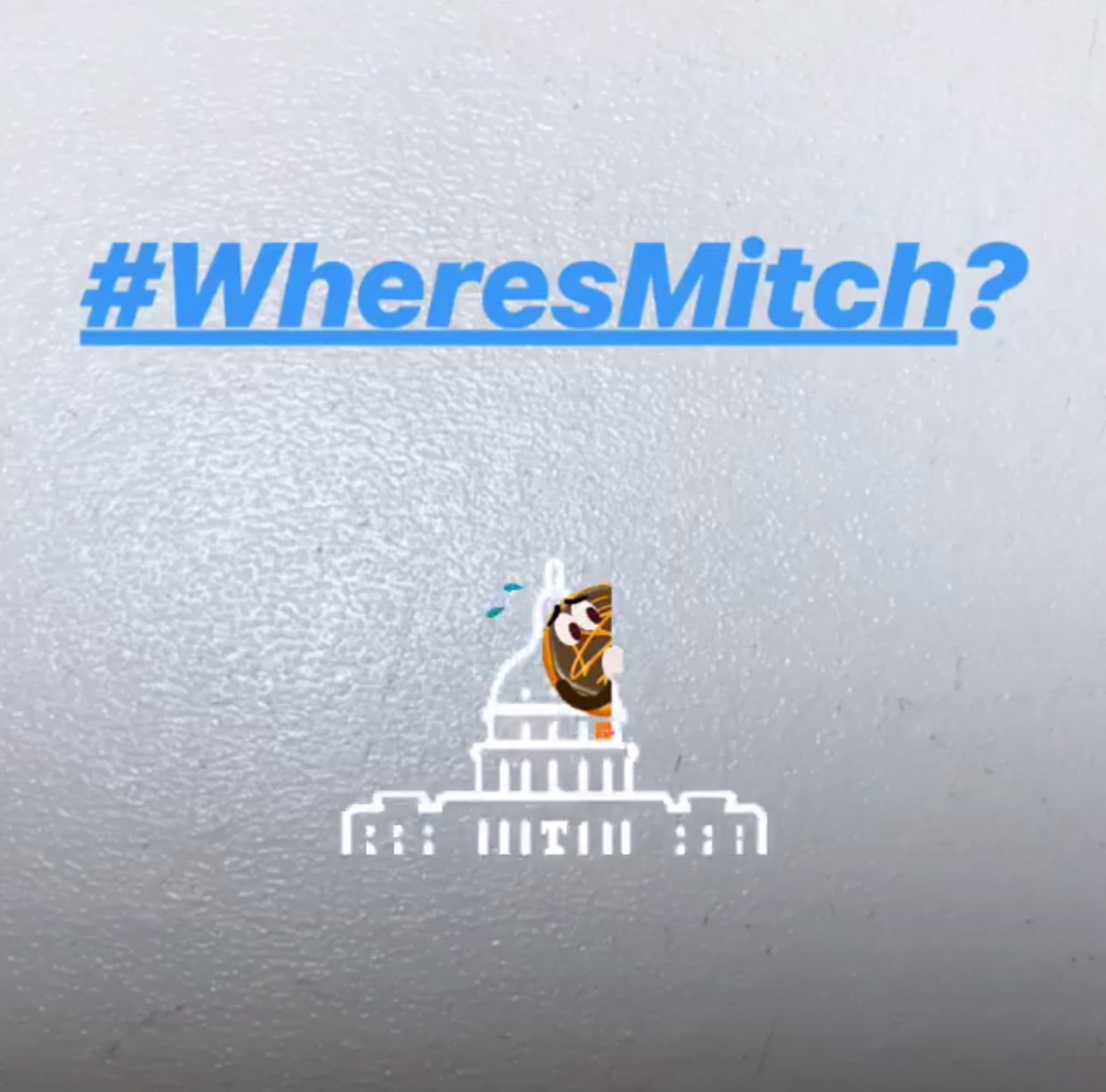 We the people want to know where Mitch McConnell is at? #WheresMitch #OpenTheGovernment