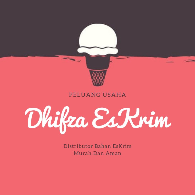 Peluang Usaha Bisnis Es Krim Cup Dan Lainnya. 

Info Pemesanan :
Shopee : https://t.co/azakvATZGC
Wa : +62 857-7843-1960