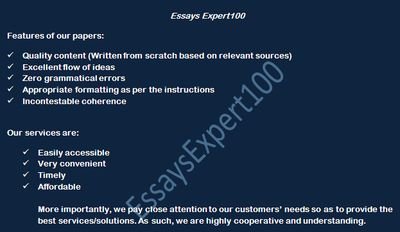 We help scholars to complete their #Essays || Plagiarism Free|| no grammatical errors|| Quality work||Confidential.
Email: essaysexpert100@gmail.com