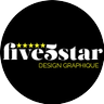 five5stardesign's profile picture. DESIGN • PRINT • WEBDESIGN • EDITION • #Freelance Graphiste, communication visuelle, social media • création / conception de site web • #ecommerce #WordPress