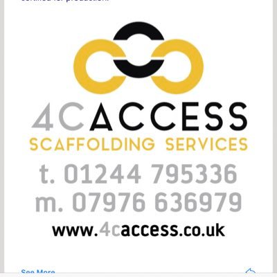 4cAccess's profile picture. Delivering a compliant, safe & affordable scaffolding service. We cover all sectors & aspects of scaffolding from every day jobs to specialist designs.