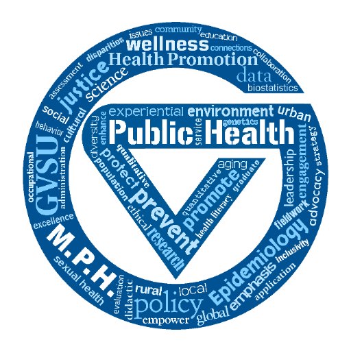 GVPublicHealth's profile picture. The official account for Grand Valley State University's Master of Public Health. #GVSUPublicHealth #GVSUMPH @gvsu