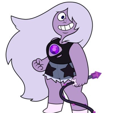 Hey this is Amethyst. Stays in Beach City. Crystal Gem Member. Pro Shapeshifter.