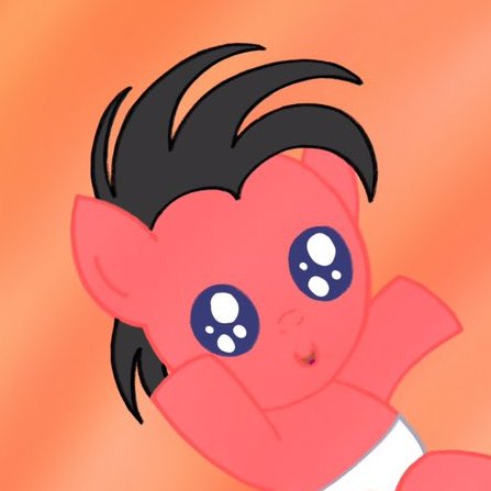 The toddler colt son to @rebel_mlp and @mlp_cherryfizz. He's quite the troublemaking bab. @mlp_SunCharmer is his big sister.