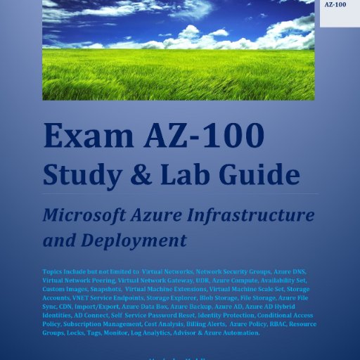 Cloud and Data Centre Architect. Author Exam AZ-300 & AZ-301 Study & Lab Guide: Microsoft Certified Azure Solutions Architect. https://t.co/cJj7XZUza7