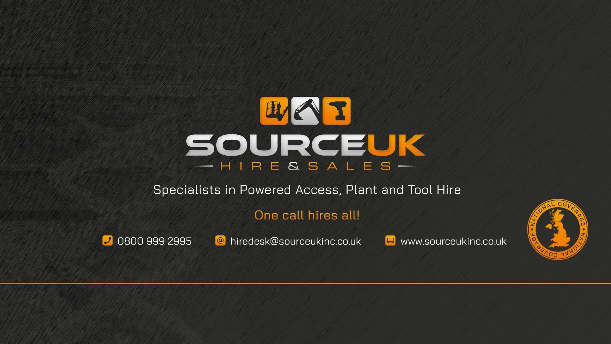 Powered Access, Plant & Tool Hire - National coverage call us 01908 921007