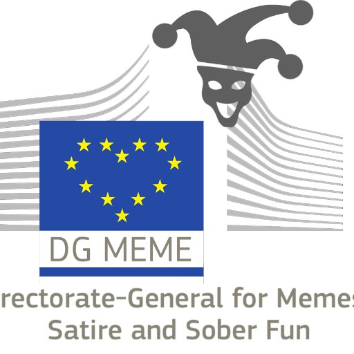 The Directorate-General for #Memes and #Satire
Book: https://t.co/DWcDEnkwor
Store: https://t.co/yvWXOdbTSZ
Not an official EU page!