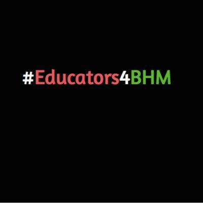 Educators who know that Black history IS American history and it should be a regular part of the curriculum. #Educators4BHM Established 2017