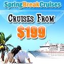 Spring Break Cruises Deals From $199,South Padre From $249 and Panama City From $219