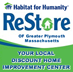 Non-profit in Massachusetts selling donated merchandise to build affordable Habitat homes in Plymouth, Carver, Kingston, Plympton, Lakeville and Middleboro.