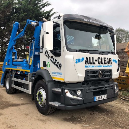All-Clear Skip Hire Ltd is based Braintree, Essex.  We hire a full range of skips to Braintree and surrounding towns and villages.
