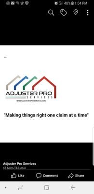 Adjuster Pro Services 
They have a claims manager. Shouldn't You. #yourclaimsmanager #adjusterprosevices #toclaimfl #myclaimfl #863toclaim W247997