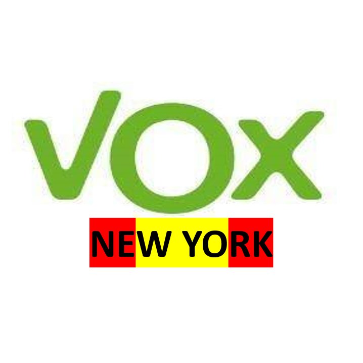 🇪🇸 Cuenta Oficial de VOX en New York.
Correo: newyork@exteriores.voxespana.es
Facebook: https://t.co/hYBTlEY2NH
#PorEspaña