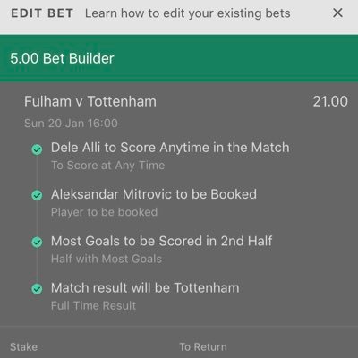 •New Account• post my own tips and bets. up £10k from 2018. follow tips at own risk specialise in £25-£1000 challenges
