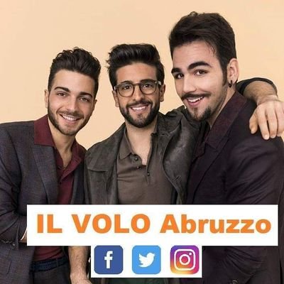The FIRST ORIGINAL & ONLY FanPage of Abruzzo. FOLLOW:
~ #Facebook & #YouTube: Il Volo Abruzzo
~ #Twitter: @ilvoloabruzzo
~ #Instagram: #ilvoloabruzzo