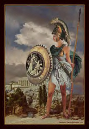 Deusa da sabedoria, do ofício, da inteligência e da guerra justa. Protetora de Atenas. Sabedoria sempre!