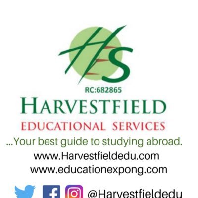 Harvestfield Educational Services• With over 18 Years experience, we are ‘Your Best Guide To Studying Abroad’ • 🇨🇦🇬🇧🇺🇸🇮🇪🇦🇺