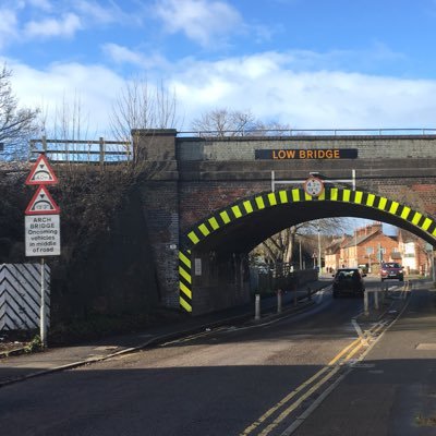 Just a bridge trying to support the railway line.