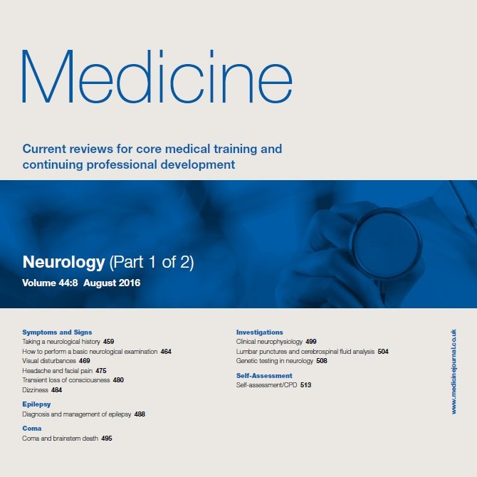 Elsevier's journal Medicine is a monthly journal publishing current reviews for internal medicine training exam revision and continuing professional development