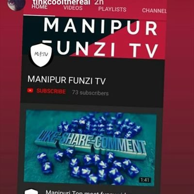 Madlipsmanipur1's profile picture. Hello guys im a small youtuber from the place call manipur I make funny videos make other enjoy my videos make sure guys please subscribe my channel.
Thanks uu
