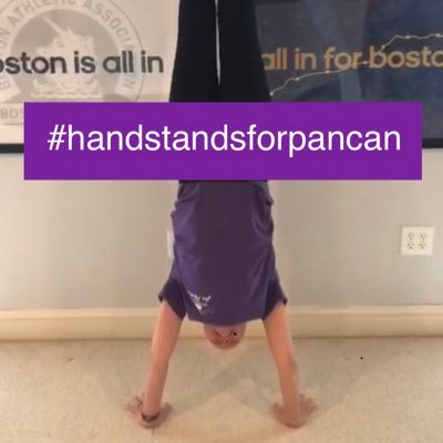 Our mission is to use our #handstandsforpancan challenge to increase awareness of pancreatic cancer and to raise funds to support research through @pancan 💜