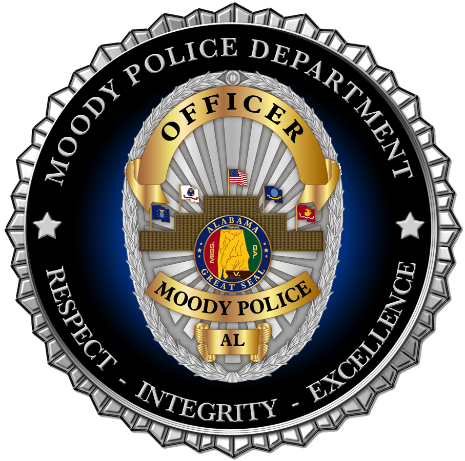 The Moody Police Department serves the city of Moody through honest and dedicated service utilizing intelligence led policing.