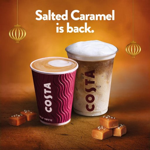 We bring you a wonderful coffee experience! Kindly follow us to keep updated on any promotional or anything related about Costa Coffee!😍