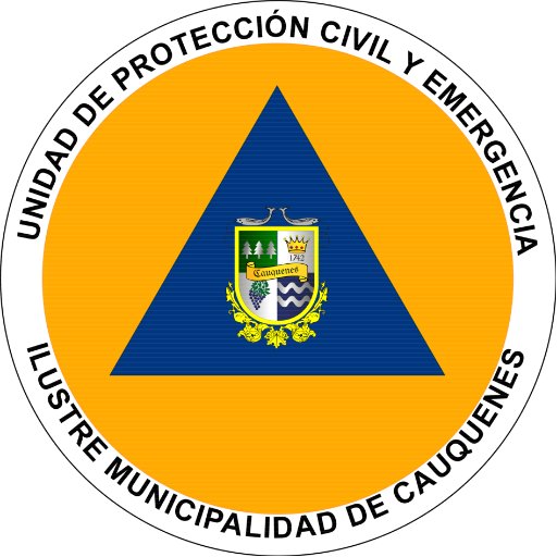 Twitter oficial de la Unidad de Protección Civil y Emergencia de la Municipalidad de Cauquenes..... Ciudad de la Esperanza