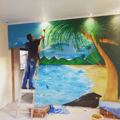 realizo qualquer pintura em parede
projetado p cada tipo d ambiente.
decoração em parede dando tom de leveza e harmônia
email: claudiodecor3@gmail.com