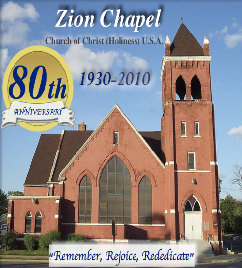Zion Chapel Church of Christ Holiness USA. -Pastor Craig E. Hancock