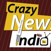 CRAZY NEWS INDIA(@CRAZYNEWSINDIA1) 's Twitter Profile Photo