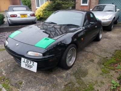 TT_Solo_Eunos's profile picture. 1993 1.8 V-Ltd II Eunos Roadster. 
Imported 2005, road/track spec'd.
TR lane half roll bar, BC Racing coilovers, K&N induction kit, cobalt dual exit exhaust