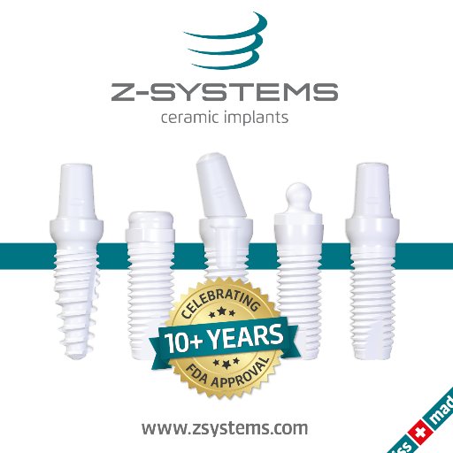 Z-Systems Ceramic Dental Implants 🥇 The ONLY FDA Approved 1-Piece, 2-Piece & Tapered Ceramic Implants: 15+ Yrs 📸https://t.co/WIZi4WP69N