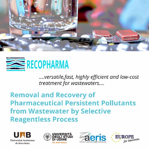 Removal and recovery of pharmaceutical persistent pollutants from wastewater by selective reagentless process 😊