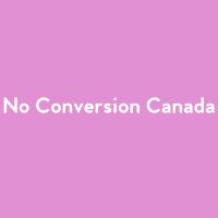 No Conversion Canada(@NoConversionCA) 's Twitter Profile Photo