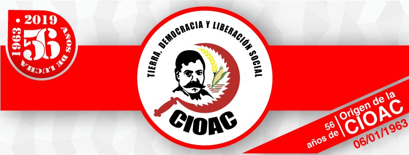 CioacT's profile picture. CIOAC Tabasco es una organización social y política de izquierda que lucha por la modificación del rumbo político y económico a favor del campo nacional.