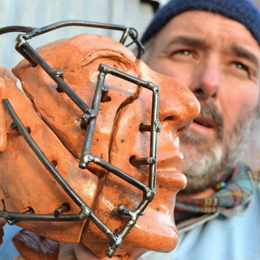 I work with rusty metal, wood, glass, old leather shoes.., anything unwanted giving them a second chance through art!