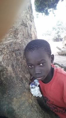 Young black child from Africa...
And also a servant of God..
Amen