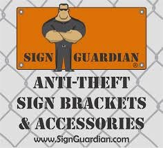 Anti-theft mounting bracket
systems. Sign mounting systems
designed for all fence types.