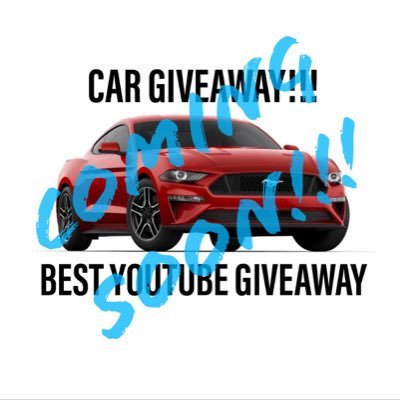 BEST CAR GIVEAWAY ON YOUTUBE... 100% FREE. YOU WILL TELL YOUR FRIENDS ABOUT THIS ONE!! COMING SOON. FOLLOW ME TO FIND OUT HOW TO WIN!!!